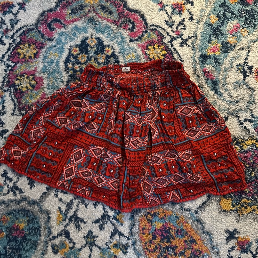 Hollister red skirt